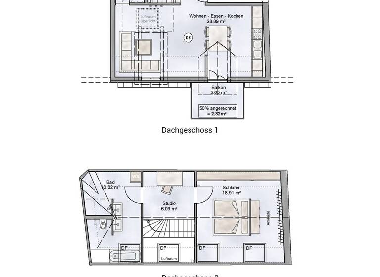 Wohnung zum Kauf provisionsfrei als Kapitalanlage geeignet 359.372 € 2,5 Zimmer 69,1 m² Schaffneigasse 2 Villingen Villingen-Schwenningen 78050