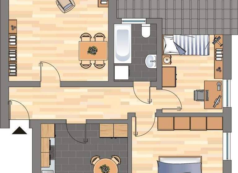 Wohnung zur Miete nur mit Wohnberechtigungsschein 263 € 3,5 Zimmer 58,3 m² 2. Geschoss frei ab 15.06.2026 Fichtestraße 1 Mitte Bergkamen 59192