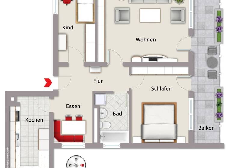 Wohnung zum Kauf 229.000 € 3,5 Zimmer 85 m²<br/>Wohnfläche Schwabach Schwabach 91126