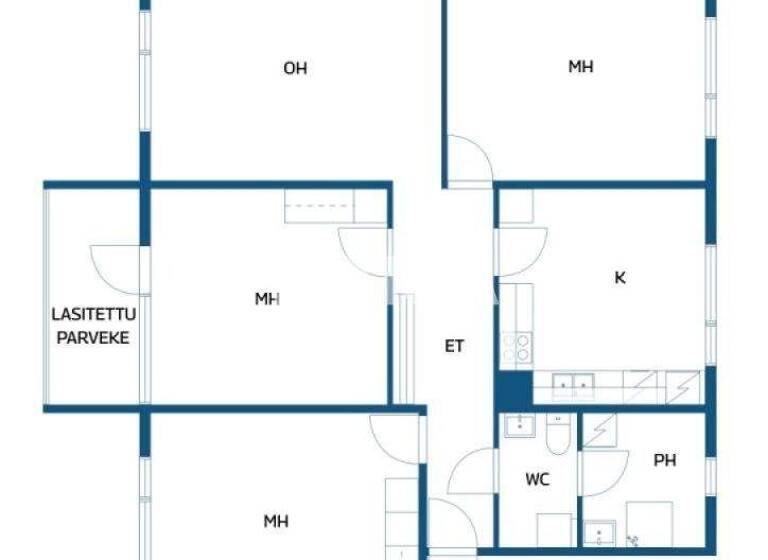 Wohnung zum Kauf 89.000 € 4 Zimmer 97 m² 1. Geschoss Mätästie 3 Helsinki 00770