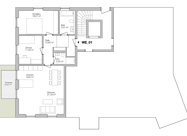 Terrassenwohnung zum Kauf provisionsfrei 499.000 € 3 Zimmer 87,7 m² Geschoss EG/3 Damm Aschaffenburg 63741