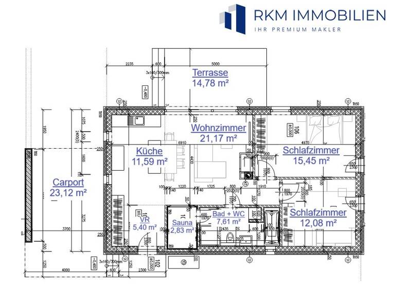 Bungalow zum Kauf - Erstbezug 319.990 € 3 Zimmer 76 m² 355 m² Grundstück Hohenau an der March 2273