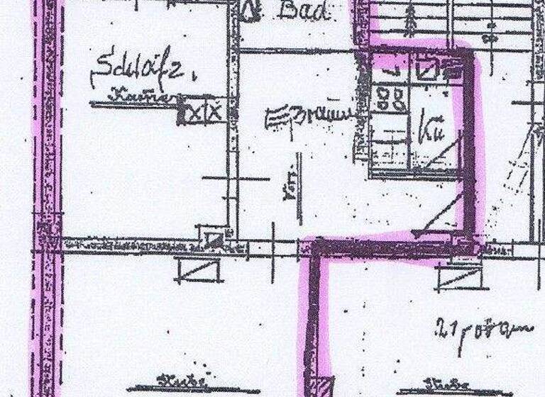 Wohnung zur Miete 298 € 2 Zimmer 58 m² EG Schönlebestraße 26 Freiberg 09599