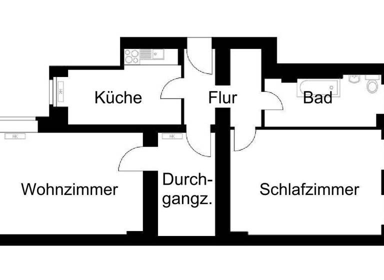 Wohnung zum Kauf 370.000 € 76,3 m² frei ab sofort Graefestrasse 32 Kreuzberg Berlin 10967