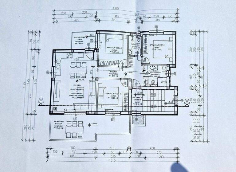 Wohnung zum Kauf 260.500 € 3 Zimmer 84 m² 1. Geschoss Trogir