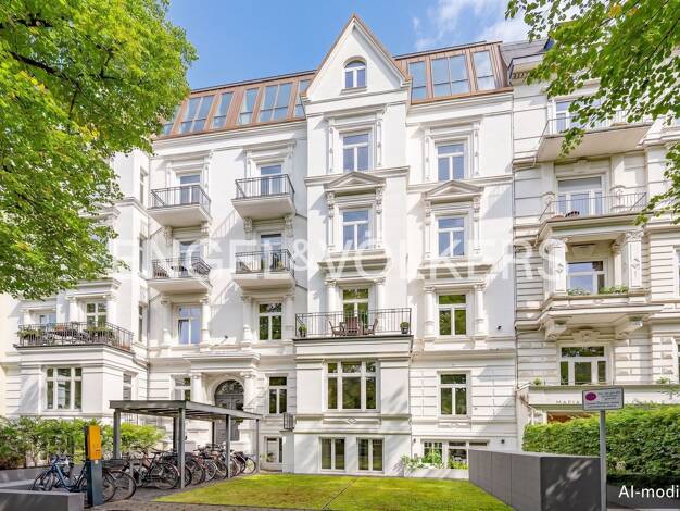 Wohnung zum Kauf 1.745.000 € 3,5 Zimmer 130 m² 3. Geschoss Harvestehude Hamburg 20149