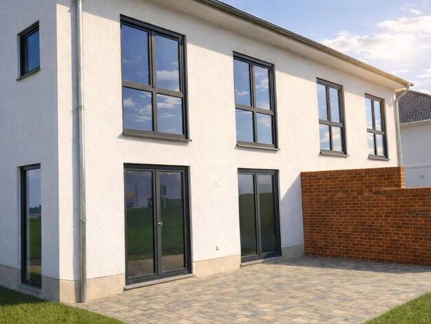 Doppelhaushälfte zur Miete - Erstbezug 1.870 € 5 Zimmer 134,5 m² 370 m² Grundstück Falkensteiner Weg 29 Lemsdorf Magdeburg OT Lemsdorf 39118