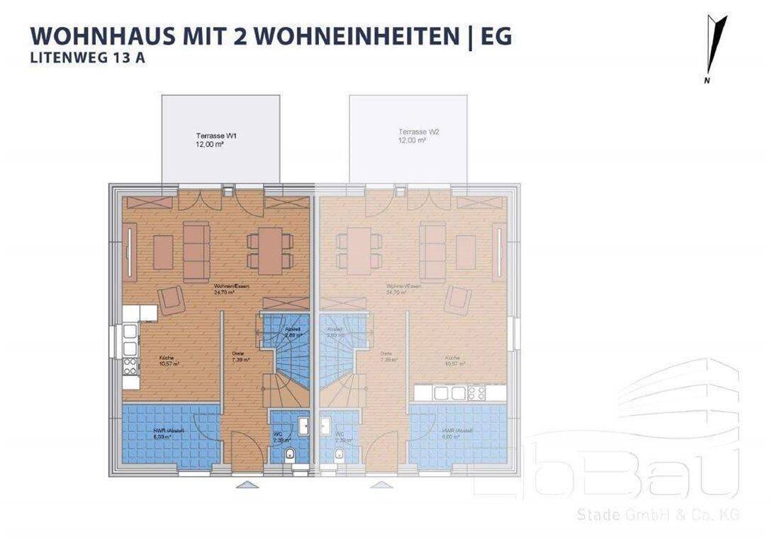 Doppelhaushälfte zur Miete - Erstbezug - Ansicht 4