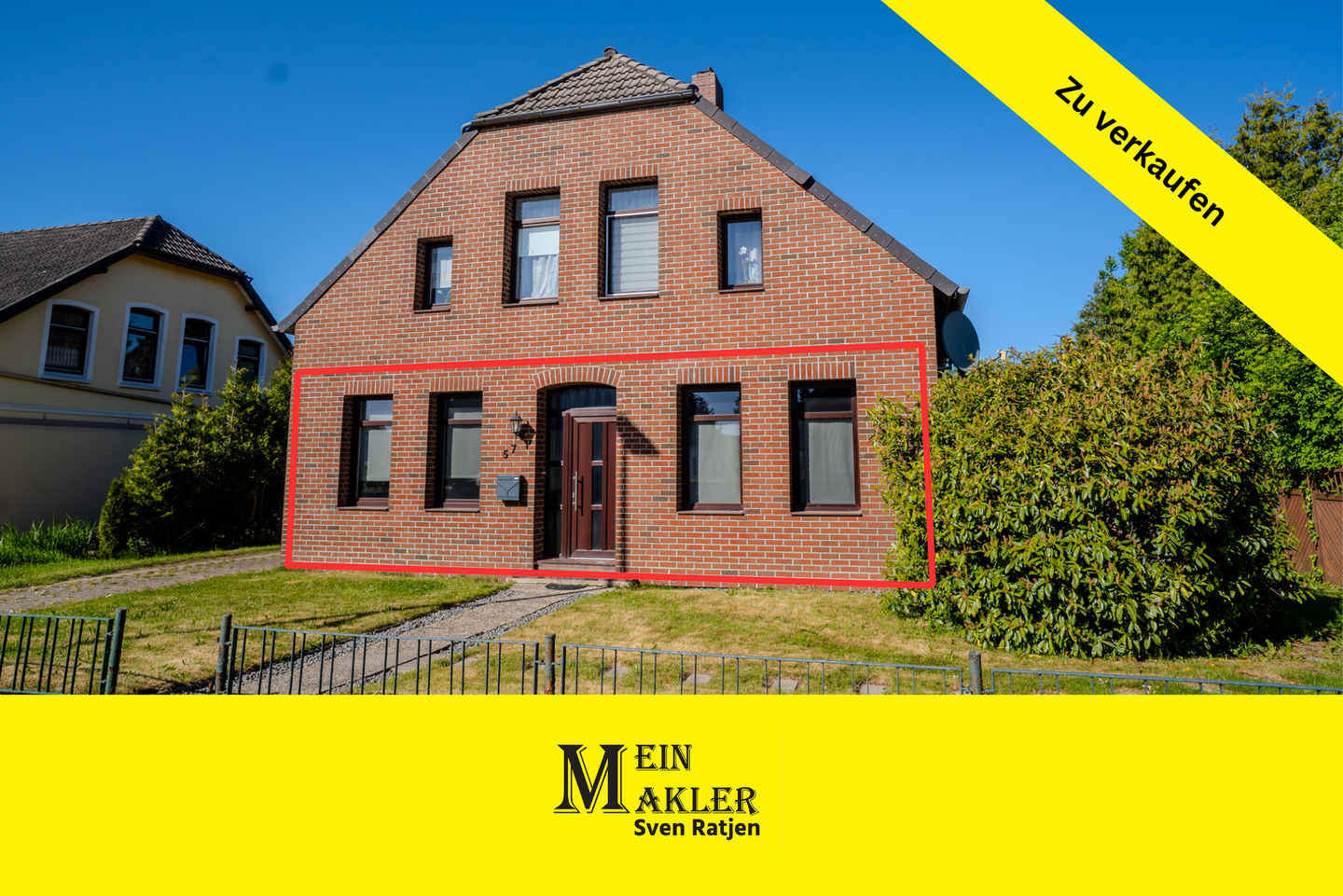 Immobilie in Nordenham - PROVISIONSFREI Erdgeschosswohnung mit Gartenanteil in Nordenham - OT Abbehausen - Bild 0