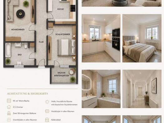 Wohnung zur Miete 1.250 € 2,5 Zimmer 95 m² Geschoss 1/2 frei ab 01.09.2026 Günzburg 89312