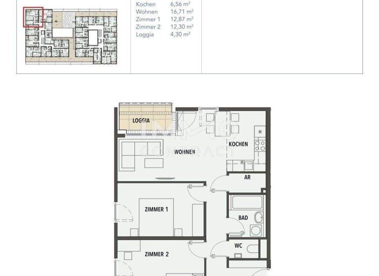 Wohnung zum Kauf - Erstbezug provisionsfrei 349.161 € 2 Zimmer 58,9 m² frei ab sofort Wien 1210