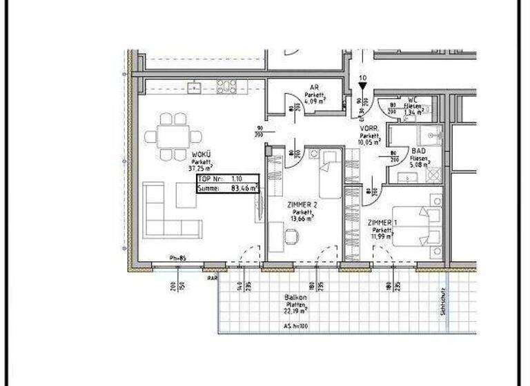 Wohnung zum Kauf - Erstbezug provisionsfrei 598.000 € 3 Zimmer 83,5 m² 1. Geschoss Korneuburg 2100