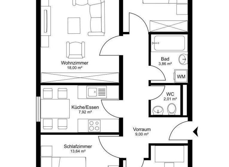 Wohnung zum Kauf 295.000 € 4,5 Zimmer 75,6 m² 5. Geschoss Salzburg 5020
