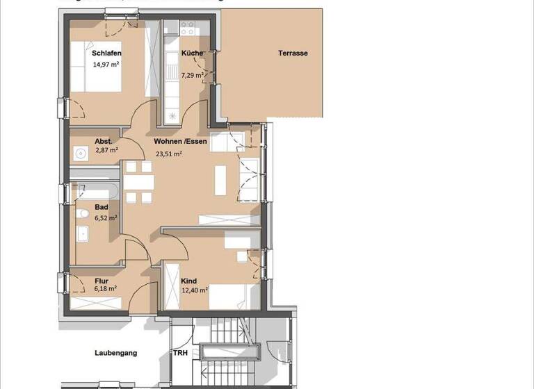 Wohnung zur Miete 1.075 € 3 Zimmer 78,2 m² EG frei ab 01.06.2026 Wickopweg 16a Kranichstein Darmstadt 64289