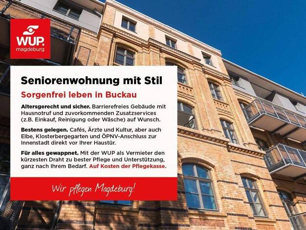 Wohnung zur Miete - Erstbezug 874 € 2 Zimmer 42 m² 1. Geschoss Budenbergstraße 9 Buckau Magdeburg 39104