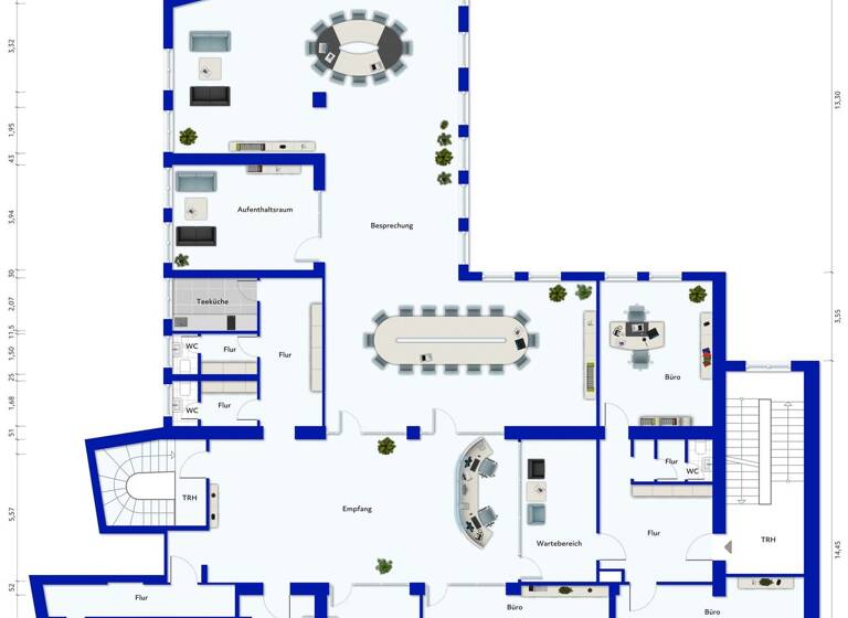 Büro zur Miete 9 Zimmer Hermannstraße 13 Neuwied 56564