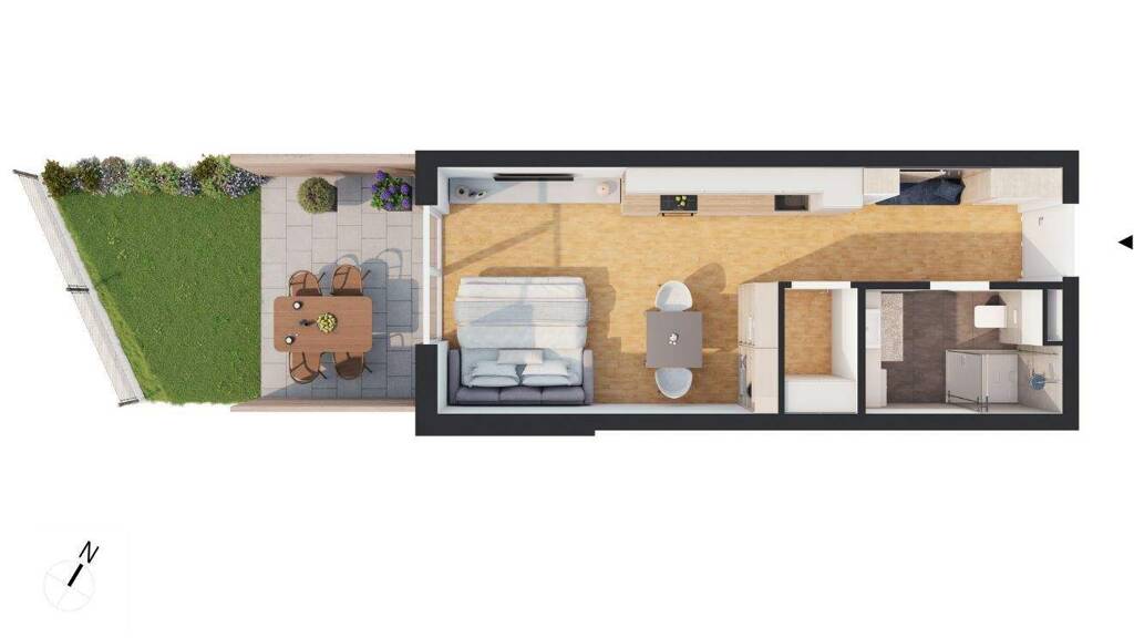 Studio zum Kauf - Erstbezug provisionsfrei 195.000 € 1 Zimmer 34,3 m² 1. Geschoss Lehn 17 Längenfeld 6444