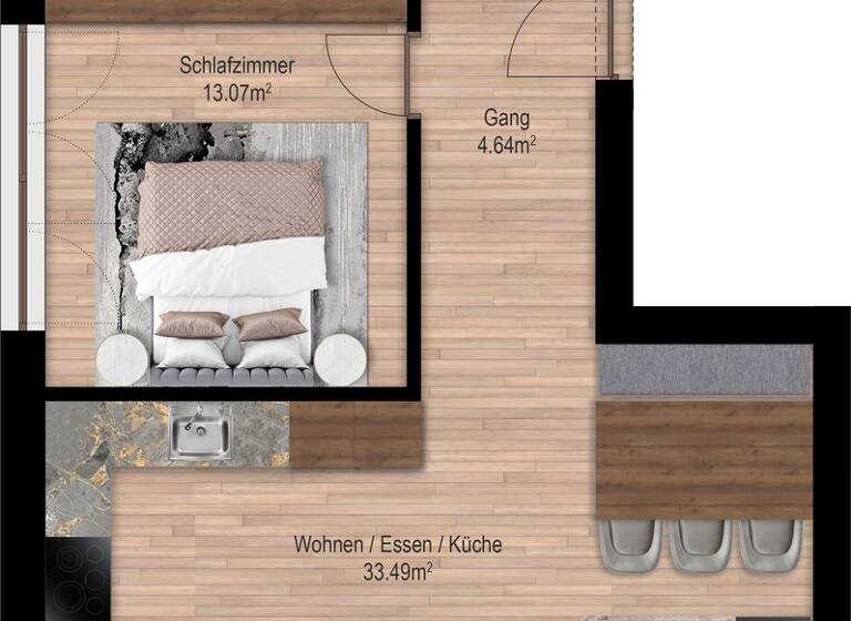 Wohnung zum Kauf provisionsfrei 469.000 € 3 Zimmer 64,7 m² 1. Geschoss Lange Äcker 10 Dornbirn 6850