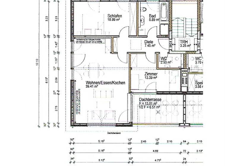 Penthouse zur Miete 1.270 € 3 Zimmer 94 m² Geschoss 3/4 frei ab 01.05.2026 Burghausen 84489