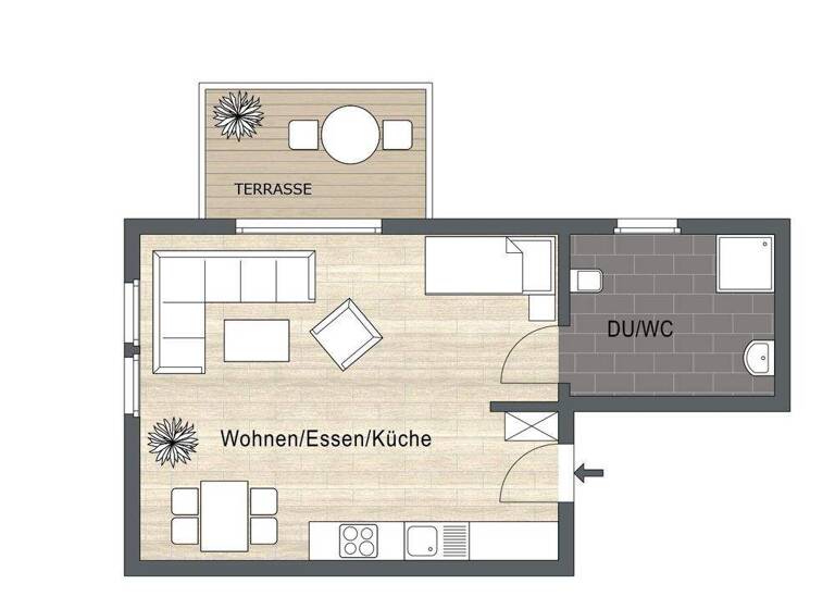 Studio zum Kauf 179.000 € 1 Zimmer 41,2 m² EG Fechenbach Collenberg 97903
