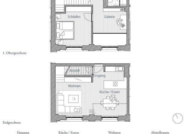 Maisonette zur Miete 1.390 € 2,5 Zimmer 79,1 m² 1. Geschoss frei ab sofort Bautzner Landstraße 3 a Bühlau/Weißer Hirsch Dresden 01324
