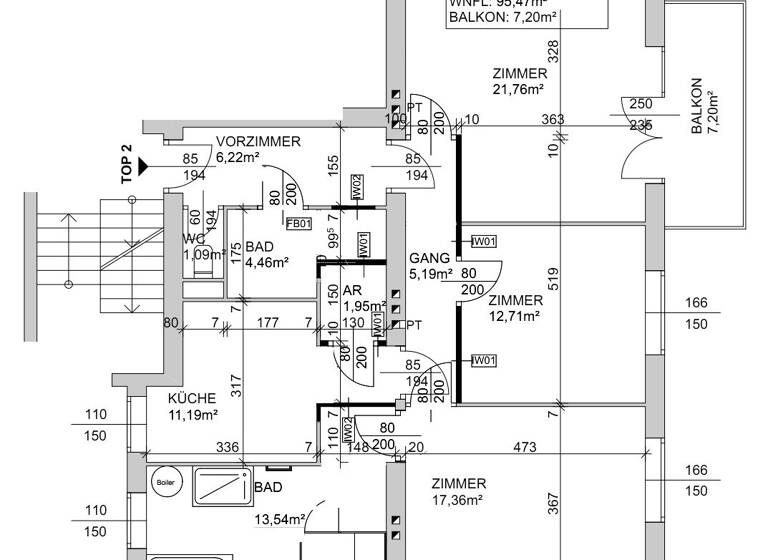Wohnung zum Kauf 559.000 € 3 Zimmer 95,7 m² 1. Geschoss Wien 1170