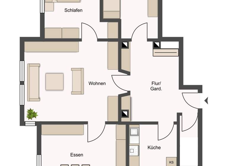 Wohnung zum Kauf 240.000 € 4 Zimmer 110 m²<br/>Wohnfläche 2.<br/>Geschoss Geislingen Geislingen 73312