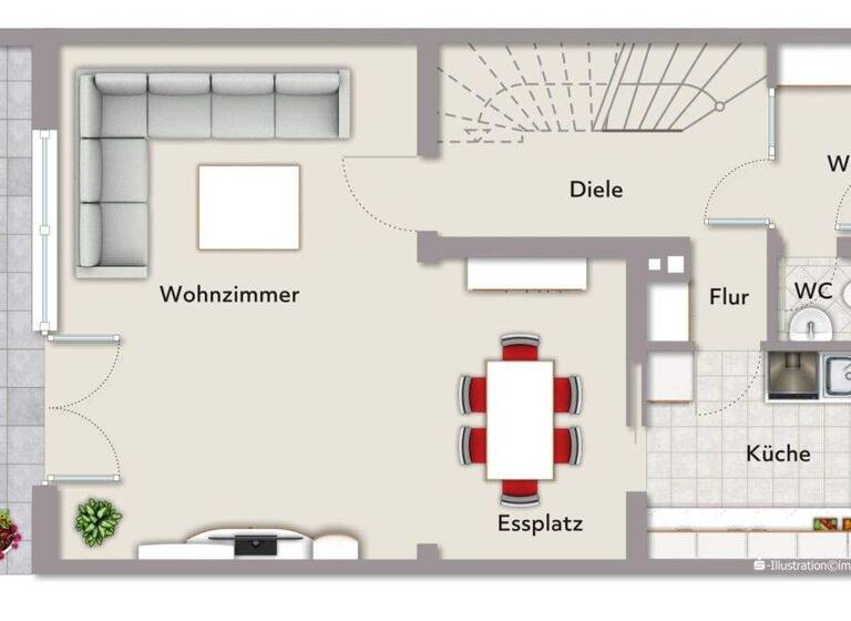 Doppelhaushälfte zum Kauf 249.000 € 4 Zimmer 110 m² 404 m² Grundstück Schloß Holte Schloß Holte-Stukenbrock 33758