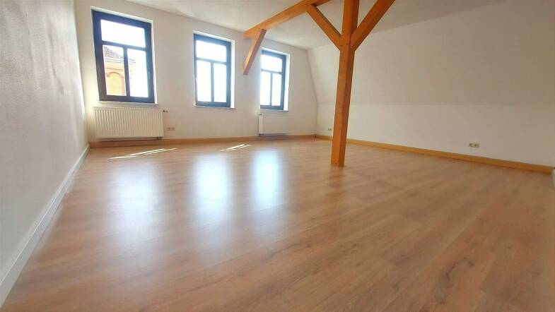 Wohnung zur Miete 460 € 2 Zimmer 77 m² Dachgeschoss, 3. Geschoss frei ab sofort Schulstraße 24 Meuselwitz Meuselwitz 04610