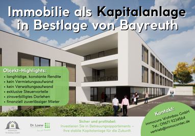 Wohnanlage zum Kauf provisionsfrei als Kapitalanlage geeignet 243.000 € 62 Zimmer 22 m² 7.400 m² Grundstück Altstadt Bayreuth 95444