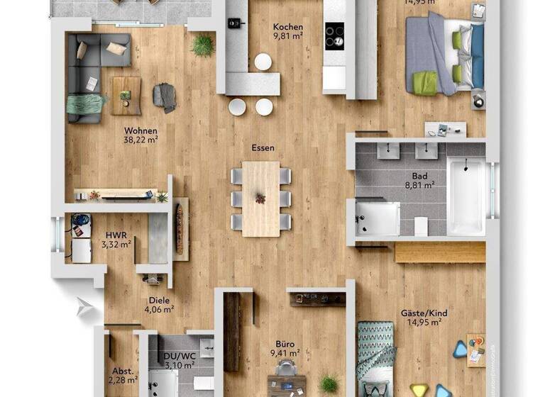 Wohnung zum Kauf 394.000 € 4 Zimmer 114,3 m² 1. Geschoss Beurig Saarburg , Saar 54439