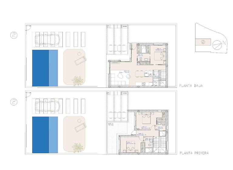Doppelhaushälfte zum Kauf provisionsfrei 519.950 € 3 Zimmer 125 m² 250 m² Grundstück San Pedro del Pinatar
