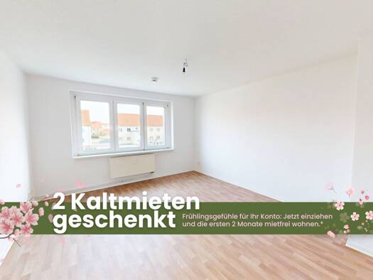 WG-Zimmer zur Miete 359 € 3 Zimmer 58,4 m² 1. Geschoss frei ab sofort Nordstr. 15 Lutherstadt Wittenberg 06886
