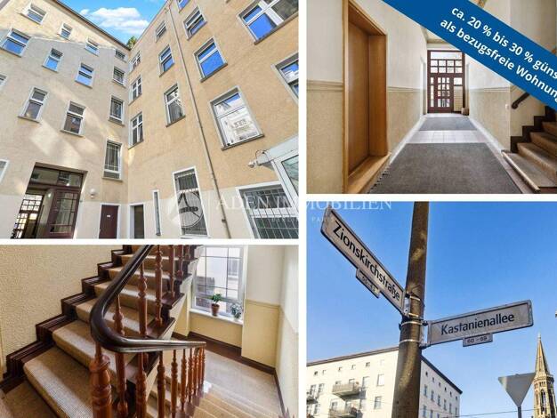 Wohnung zum Kauf provisionsfrei 299.000 € 3 Zimmer 65,2 m² 1. Geschoss Kastanienallee 47 Mitte Berlin 10119