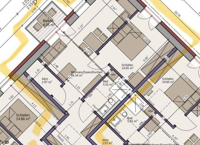 Wohnung zur Miete - Erstbezug 1.050 € 2 Zimmer 61 m² EG Hauzenberg 94051