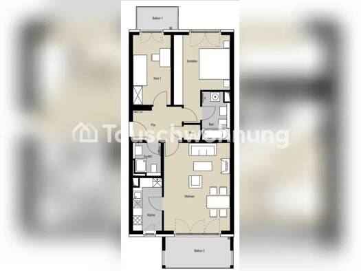 Wohnung zur Miete Tauschwohnung 1.530 € 3,5 Zimmer 85 m² 1. Geschoss Gallus Frankfurt am Main 60326