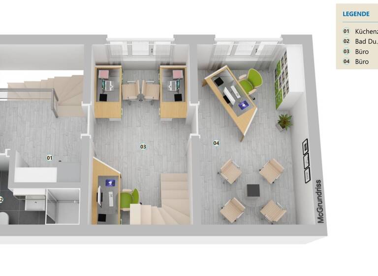 Bürofläche zur Miete 11,80 € 5 Zimmer 90 m² Bürofläche teilbar von 32 m² bis 58 m² Schmalau Nürnberg 90427