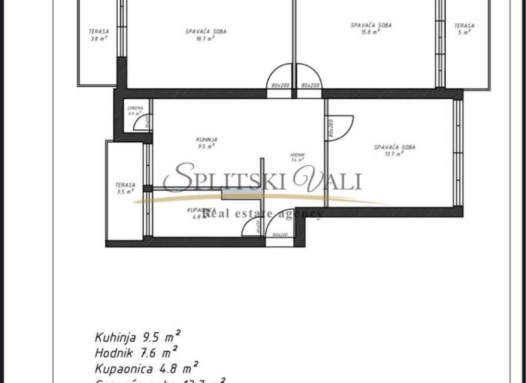 Wohnung zum Kauf 369.000 € 2 Zimmer 84 m² 1. Geschoss Split