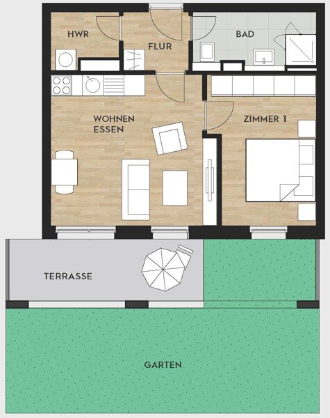 Wohnung zur Miete 795 € 2 Zimmer 50,4 m²<br/>Wohnfläche 01.12.2024<br/>Verfügbarkeit Seehang 8 Hörde Dortmund-Schüren 44263