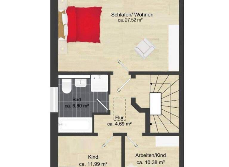 Wohnung zur Miete - Erstbezug 1.650 € 5 Zimmer 134 m² EG frei ab sofort Ottersleben Magdeburg 39116