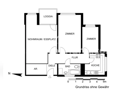 Wohnung zur Miete Tauschwohnung 500 € 2,5 Zimmer 74 m² 1. Geschoss Tegel Berlin 13439