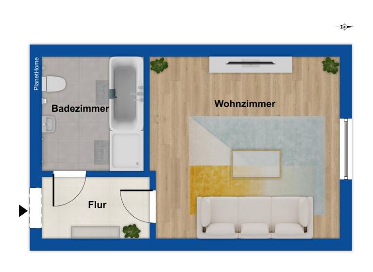 Studio zum Kauf 182.000 € 1 Zimmer 43,2 m² Bilk Düsseldorf 40223
