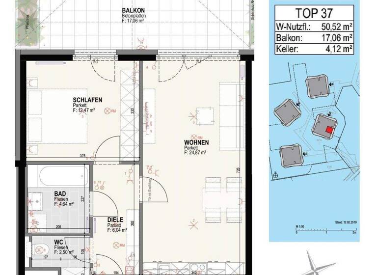 Wohnung zur Miete 550 € 2 Zimmer 50,5 m² 3. Geschoss frei ab 01.09.2026 Olga-Rudel-Zeynek-Gasse 16 Straßgang Graz 8054