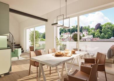 Wohnung zum Kauf - Neubau 758.000 € 3,5 Zimmer 104 m² Dachgeschoss, 1. Geschoss Weingarten 88250