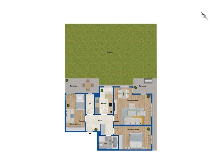 Wohnung zum Kauf 659.000 € 3 Zimmer 84 m² EG Moosach München 80993