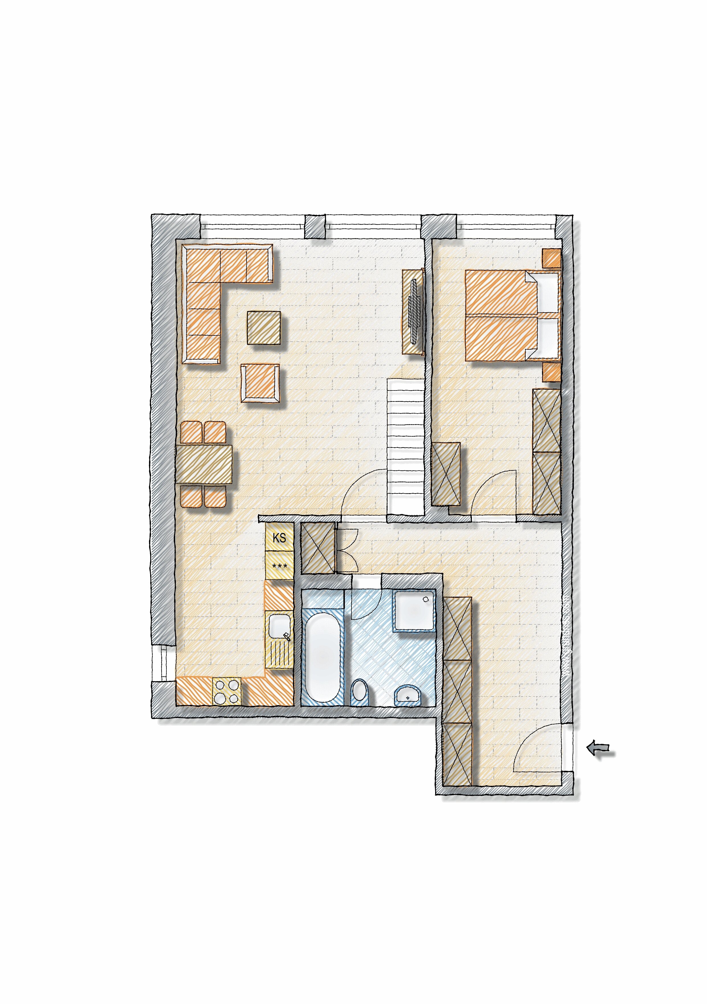 Loft zum Kauf 189.000 € 2 Zimmer 80 m²<br/>Wohnfläche 3.<br/>Geschoss Langerfeld - Mitte Wuppertal 42389