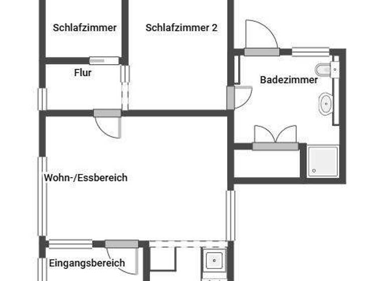 Haus zum Kauf 99.000 € 3 Zimmer 45 m² 210 m² Grundstück Bedekaspel Südbrookmerland 26624