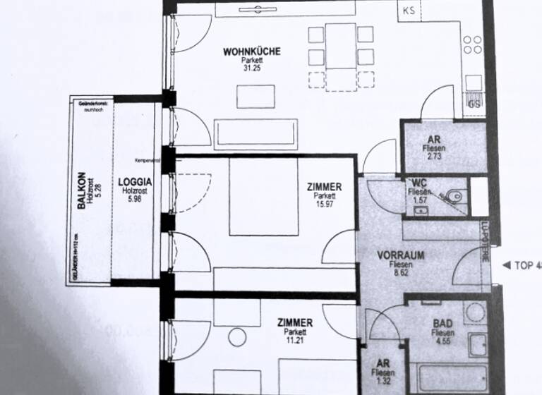 Wohnung zum Kauf 618.000 € 3 Zimmer 77 m² Wien 1110
