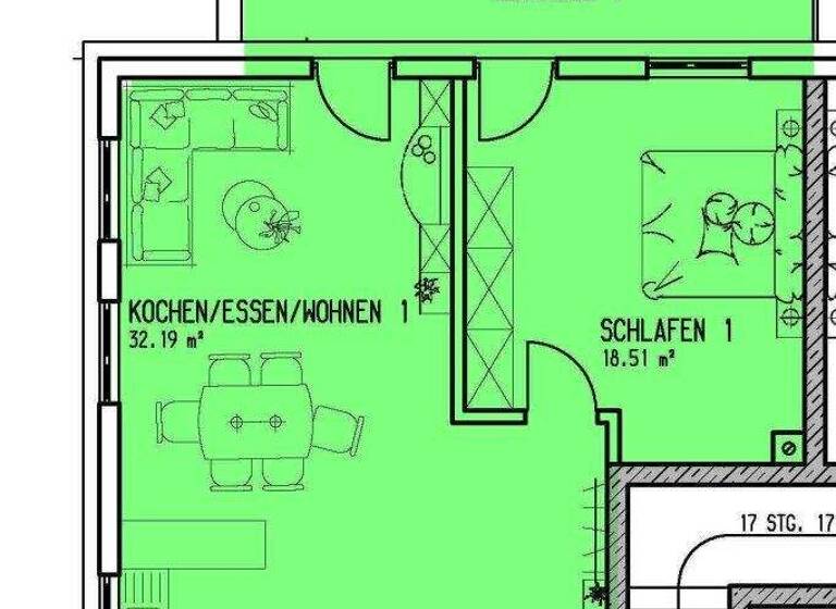 Wohnung zur Miete 970 € 2 Zimmer 76,7 m² Ansbach 91522