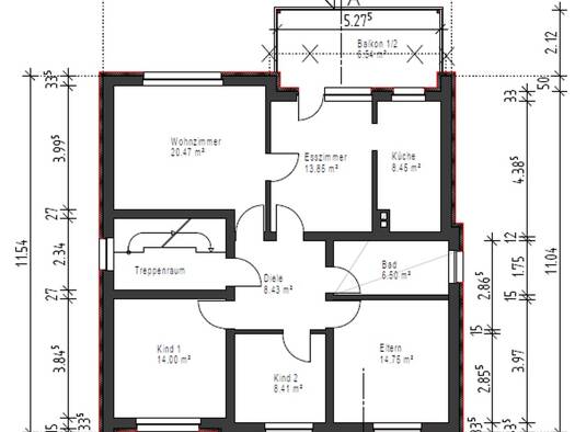 Wohnung zur Miete 1.100 € 5 Zimmer 100 m² 1. Geschoss frei ab 15.09.2026 Lambrecht 67466